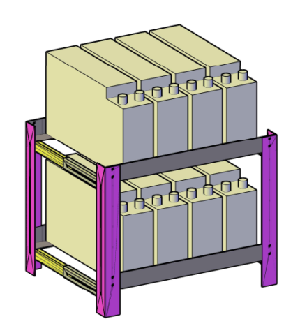 Tower Type 8Battery Rack
